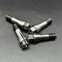 Mandrin à ressort manuel double pince en acier inoxydable HTT haute précision, précision 0,01 mm, pour machines CNC, perçage de trous profonds