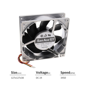 พัดลมระบายความร้อนแบบแกน SANYO DENKI San Ace รุ่น 109E1324S101 ขนาด 127*127*38 มม. 24V DC 12.7W 0.53A 154CFM 3450 รอบต่อนาที สำหรับเซิร์ฟเวอร์และอุปกรณ์โทรคมนาคม - Product Image 2