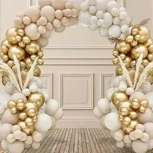114pcs bohème-stil hochzeit geburtstag bogen aufblasbare ballons party dekorationen set
