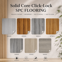 Massiver, wasserdichter Klick-Vinylboden (SPC) 8mm/5mm mit Holzmaserung für Wohn- und Gewerbebereiche
