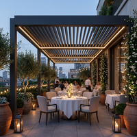 Outdoor Jimi Aluminium-Pergola-System für Kommerzielle Landschaftsprojekte mit Verstellbarem Dachdesign, Umweltfreundlich, Maßgefertigt, Balkon-Lieferant