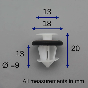 Clip de fixation en plastique pour panneau de garniture de porte intérieure de voiture, 10 pièces, pour Volkswagen VW Lavida 2008-2023 Gran Lavida, neuf - Product Image 1