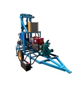 Foreuse hydraulique diesel portable montée sur chenilles pour puits d'eau de 100 m, idéale pour l'irrigation agricole et l'utilisation domestique