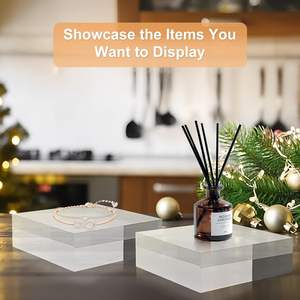 كتلة عرض أكريليك صلبة لنافذة متجر المجوهرات والبيع بالتجزئة لجامعي المجوهرات - Product Image 3