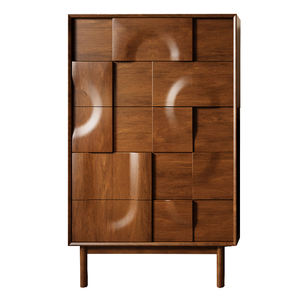 Meuble vintage en bois massif <span class=keywords><strong>de</strong></span> style américain, <span class=keywords><strong>coffre</strong></span> <span class=keywords><strong>de</strong></span> <span class=keywords><strong>rangement</strong></span> pour chambre à coucher <span class=keywords><strong>avec</strong></span> 5 tiroirs Meuble latéral <span class=keywords><strong>de</strong></span> <span class=keywords><strong>canapé</strong></span> <span class=keywords><strong>de</strong></span> salon nordique <span class=keywords><strong>avec</strong></span> <span class=keywords><strong>rangement</strong></span> - Product Image 5