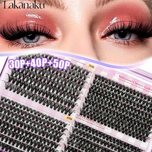 Pestañas en Racimos Individuales 30D 40D 50D de Fibras Sintéticas, Set de Pestañas Postizas para Kit de Extensión DIY - Product Image 5