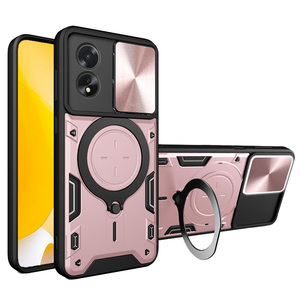 เคสกันกระแทกสำหรับ <span class=keywords><strong>OPPO</strong></span> A38 A57 A77 A52 A72 <span class=keywords><strong>A92</strong></span> A9ป้องกันเลนส์กล้องสไลด์ A17K A17ฝาครอบด้านหลังตั้งได้ - Product Image 1