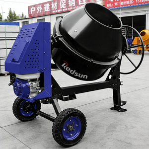Bétonnière en acier XH 400L, alimentation en eau manuelle, <span class=keywords><strong>moteur</strong></span> diesel/Loncin/<span class=keywords><strong>Lifan</strong></span> en option, faible MOQ, charge de 400 kg, 2 m/h, conception spéciale - Product Image 1
