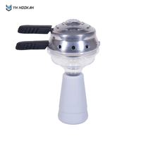 Kit Chicha Portable Mini en Aluminium avec Logo Personnalisé, Technologie Miroir, Bol HMD, Support de Charbon en Silicone, Boîte Cadeau de Voyage Résistante à la Chaleur