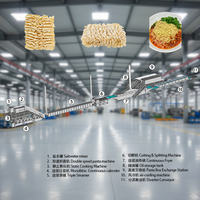 Machine de friture automatique industrielle continue pour nouilles coréennes Ramen épicées, moteur, capacité 500 kg/h, marque GuoJian