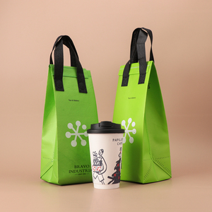 Bolsa <span class=keywords><strong>de</strong></span> Plástico Laminado Desechable <span class=keywords><strong>para</strong></span> Entrega <span class=keywords><strong>de</strong></span> Café, Bolsa Térmica Aislada con Papel <span class=keywords><strong>de</strong></span> Aluminio <span class=keywords><strong>para</strong></span> Café <span class=keywords><strong>para</strong></span> Llevar - Product Image 1