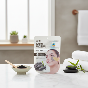 Lindsay Korean Skincare Modeling Mask Pack Charcoal Pore Cleansing Sebum Control Brightening and Soothing Effects - Product Image 3