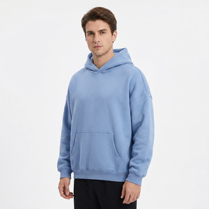 Sudadera con capucha personalizada al por mayor para hombre, 500 g/m², forro polar, teñida en su propio color, para colecciones de marcas de ropa urbana estadounidenses. - Product Image 5