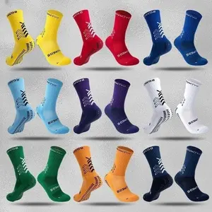 New Men's And Women's FS Football Socks Sports Round Silicone Anti Slip Grip Soccer Socks