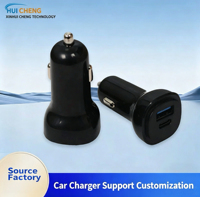 Cargador de Coche con Encendedor de Cigarrillos de 12V 24V, 2 Puertos USB A y USB C, Cargador Rápido para Coche con PD QC, Adaptador de Cargador de Coche de 65W