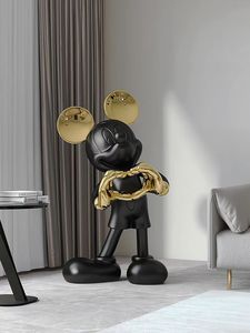Placcato Mickey artigianato cartone animato <span class=keywords><strong>topolino</strong></span> decorazione scultura per soggiorno portico TV cabinet desktop - Product Image 5