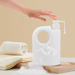 HDPE 600ml 2000ml Plato de limpieza de plástico recargable Jabón Lavado Ropa Detergente <span class=keywords><strong>para</strong></span> ropa Botella líquida Embalaje con bomba - Product Image 5
