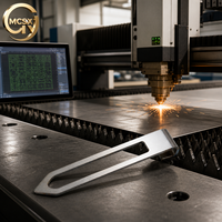 Clip de stylo en acier inoxydable découpé au laser de précision, pièce de papeterie découpée au laser CNC