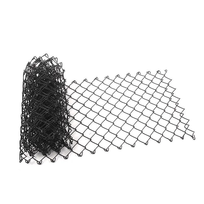 Garden pvc coated chain link fence Road hot dipped galvanized diamond fence Building walls woven cyclone wire mesh