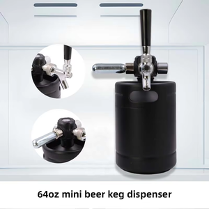 Logotipo personalizado Acero inoxidable 304 Mini barril <span class=keywords><strong>de</strong></span> <span class=keywords><strong>cerveza</strong></span>, 2L 3.6L 5L 10L Homebrew Draft System, Growler portátil con <span class=keywords><strong>grifo</strong></span> - Product Image 3