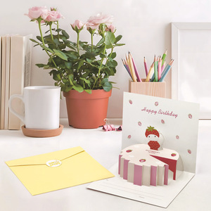 BBL Factory Price Luxury 3D Pop Birthday/Christmas Invitation Greeting Card <b>Handmade</b> Coated <b>Paper</b> Flowers UV Printing DIY - Product Image 3