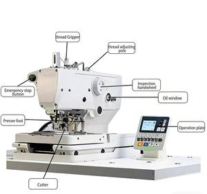 Máquina de coser ojales computarizada YS-9820 de alta calidad con patrón de moda, máquina de coser ojales y perforaciones para ropa - Product Image 1