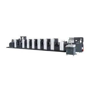WJPS-350 Thinnest film 12 micron shrink PVC Offset Label Printing Machine