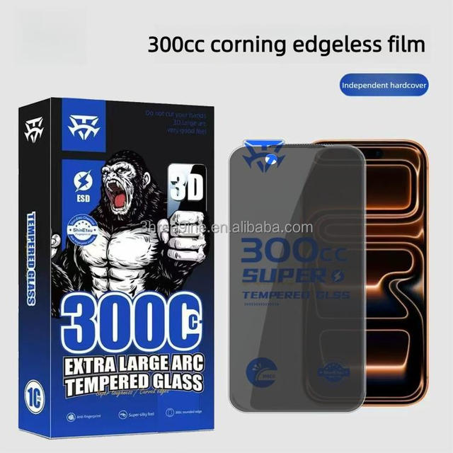 3D Anti-Spy Privacy Grade AAA Tempered Glass Screen Protector for 14 Pro Mobile Phone
