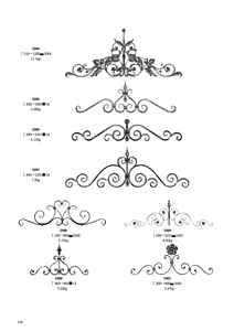 ครอบฟันเหล็กดัดขนาด200x730มม. สำหรับรั้วประตูราวบันไดราวบันไดราวบันไดราวบันไดราวบันไดราวบันไดราวบันไดราวบันไดราวบันได - Product Image 2