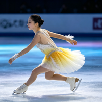 Robes de patinage artistique et de danse sur glace personnalisées de haute qualité en spandex/nylon pour filles et enfants