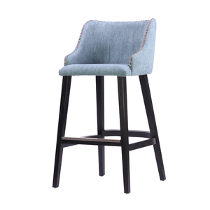 Hot bán Retro khung gỗ thương mại cấp Vải Bọc tựa lưng thanh phân - Product Image 2