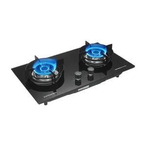 2 3 4 Burners Gas Stove Tempered Glass Built in Gas Hob