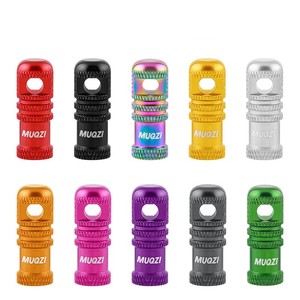 Outil pour <span class=keywords><strong>valve</strong></span> <span class=keywords><strong>Presta</strong></span> - Capuchon anti-poussière intégré en alliage d'aluminium en plusieurs couleurs - Product Image 3