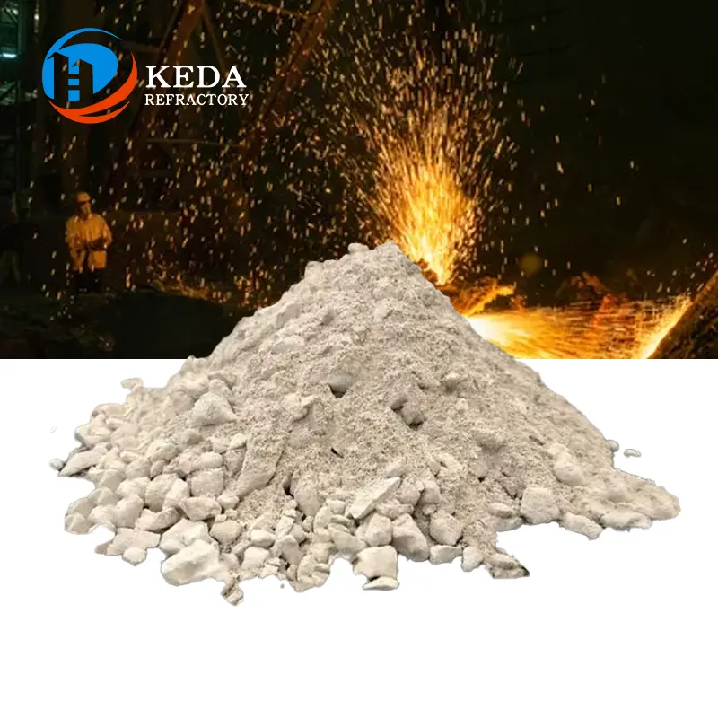 KedaHigh argamassa de forro refratário de alumina, argamassa de alta alumina refratária de alta ligação, moldável