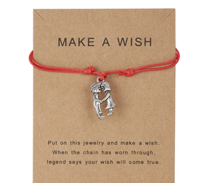 Coeur infini amour charme faire un souhait Bracelets réglable cordon porte-bonheur tissé <span class=keywords><strong>amitié</strong></span> Bracelets cadeau Logo personnalisé Bracelets - Product Image 4