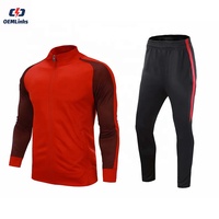 Setelan Training Fitness Gym Grosir Kustom Pria Dua Potong, Jaket Zip dan Celana Jogging untuk Pria