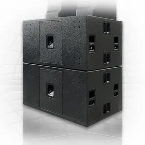 T.I Pro Audio professional active line array sound system bass speaker dual 18 inch powered subwoofer