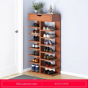Zapatero de Madera de Lujo 2025, Plegable, a Prueba de Polvo, para Interiores y Exteriores, Mueble de Sala de Estar, Diseño Simple, Estilo Moderno - Product Image 3