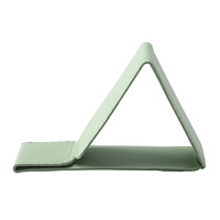Support de téléphone magnétique adhésif en cuir PU pour iPhone Samsung, support de bureau pliable multi-angles, poignée adhésive