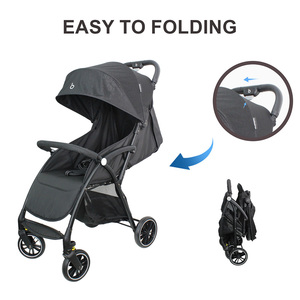 Baobaohao A9, cochecito ligero de alta calidad, coche 2 en 1 con cinturón de seguridad de cinco puntos, plegable para recién nacido, estilo Popular - Product Image 3