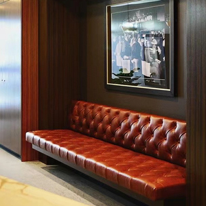 Ensemble de chaises et de canapés de salon de beauté, de boutique de vêtements, de restaurant, en métal et en cuir, design moderne et bon marché - Product Image 1