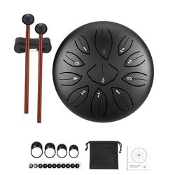 Tambour à langue en acier 6 pouces 11 tons Plusieurs couleurs disponibles Production de logo de marque personnalisée OEM/ODM - Product Image 4