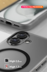 New Frosted Màu Sắc Từ Trường Hợp Điện Thoại Cho Iphone 16 Cộng Với 15 14 Pro Max 13 12 11 Chống Xước Cover Quay Lại Đối Với Samsung S25 Siêu - Product Image 4