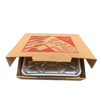 Verdickte Extra Große Rechteckige Aluminium-Einwegbox für BBQ-Spieße & Hummer ohne Beschichtung