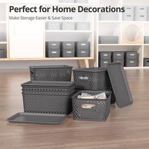 Eco-Friendly Custom Logo PP <b>Plastic</b> Storage <b>Baskets</b> Factory Wholesale for Household Use Sample Available - Product Image 5