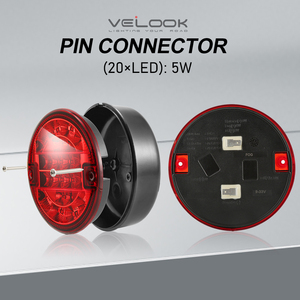 Luz <span class=keywords><strong>Antiniebla</strong></span> LED Redonda de 12V 24V para Camión, con Certificación ECE, Luces <span class=keywords><strong>Antiniebla</strong></span> LED para Camión, Remolque, Caravana, Camión, Impermeables, Rojas, 140mm - Product Image 3