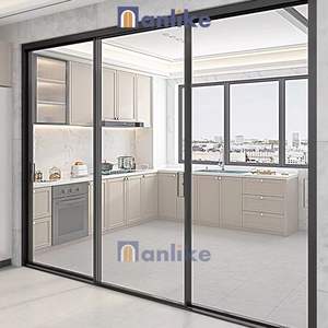 Sistema de Puertas Corredizas Ocultas de Vidrio para <span class=keywords><strong>Armario</strong></span>, Impermeable, de Aluminio, para División de Espacios en Terraz, Automático, de Anlike - Product Image 5