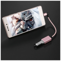 Cable Micro USB OTG de 90 Grados con Conector Micro B a USB 2.0 Chapado en Oro para Smartphone, Tablet, DAC, Cámara, Teclado MIDI