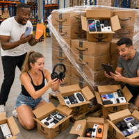 Palette de produits électroniques mystère en gros : Boîte mystère smartphone, tablette, écouteurs pour la revente e-commerce – Stock disponible, expédition rapide