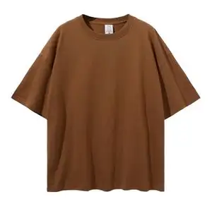 उच्च गुणवत्ता यूनिसेक्स 100% कपास कस्टम लोगो tshirt प्रिंट ब्रांड निजी लेबल पूर्व सिकुड़ कस्टम वृहदाकार टी शर्ट